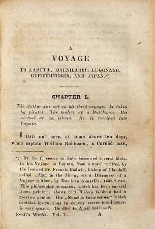 Gulliver's Travels, 3. Lemuel Gulliver's voyage to Laputa