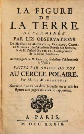 La figure de la Terre determinée