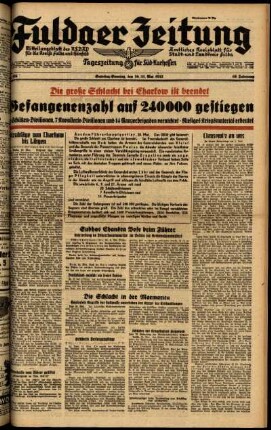 Ausgabe vom Samstag, den 30. Mai 1942.