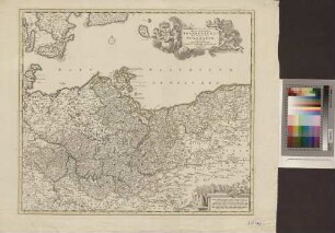 MARCHIONATUS BRANDENBURGI ET DUCATUS POMERANIAE TABULA ; Quae est pars Septentrionalis CIRCULI SAXONIAE SUPERIORIS