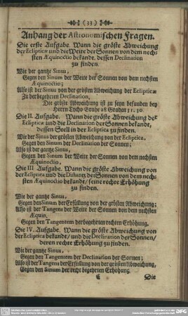 Anhang der Astronomischen Fragen