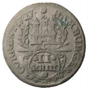 Fundmünze, Doppelschilling, 1727