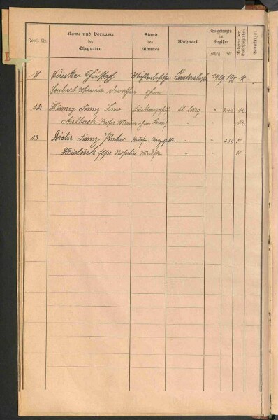 Standesamtsbuch der Stadt Aschaffenburg: Register Eheschließungen 1927 - 1929
