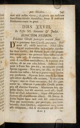 741-749, Dies XXVIII - XXXI