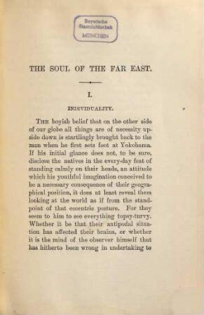 The soul of the Far East : By Percival Lowell