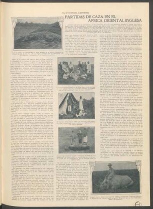 Partidas de caza en el África oriental inglesa