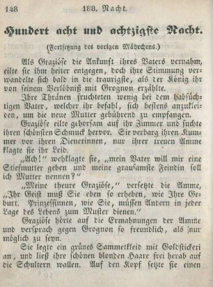 Hundert acht und achtzigste Nacht