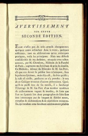 Avertissement Sur Cette Seconde Édition.