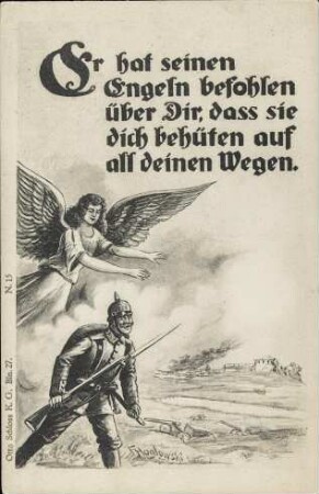 Er hat seinen Engeln befohlen über Dir [...]