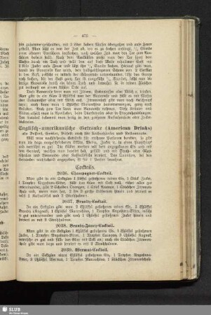Englisch-amerikanische Getränke (American Drinks)