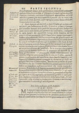 Cap. XIV. Del felice passaggio del P. Gaspare