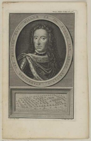 Bildnis des Willem de III. Koning van Groot Britanje