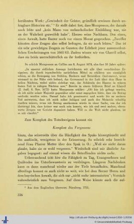 Komplott des Vergessens.