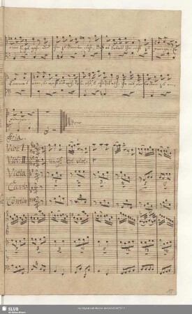 Aria: Willkommen willkommen du König der Ehren; [Fra tanti pensieri]