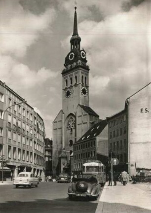 München, Peterskirche, Ansicht von Westen