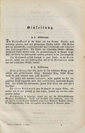 Arithmetik und Algebra für den Schul- und Selbst-Unterricht bearbeitet