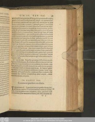 In Caput VII. Continens quaedam corollaria.