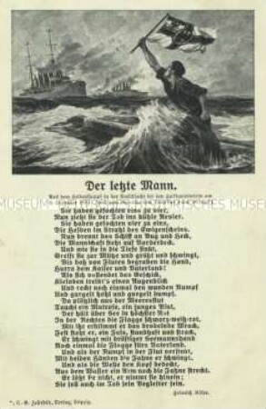 Postkarte zur Falklandschlacht