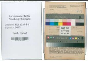 Entnazifizierung Rudolf Noeh , geb. 02.07.1917 (Steuerinspektor)