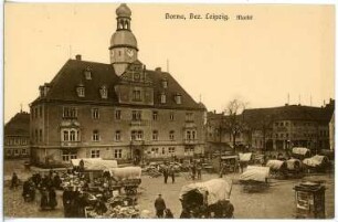 Borna. Marktplatz
