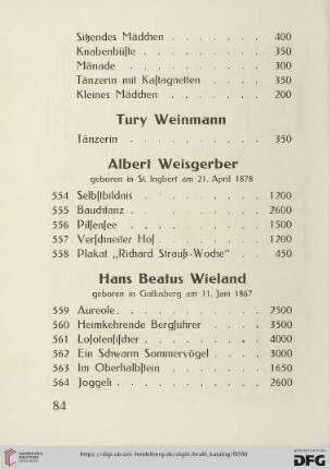 Hans Beatus Wieland (Nr.559-564)