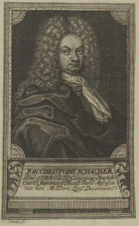 Bildnis des Iohann Christoph Schacher