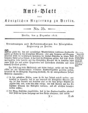 No. 35, 9. Dezember 1818