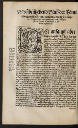 Das sibentzehent Buch der Römischen Keyser historien ...