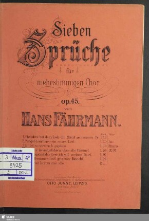 3: Bittet, so wird euch gegeben : op. 45,III