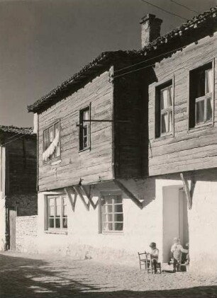 Bulgarien. Nessebar. Wohnhäuser. 19. Jahrhundert, Straßenansicht