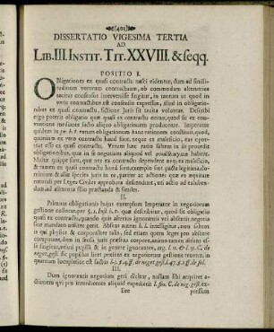 Dissertatio Vigesima Tertia.