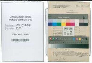 Entnazifizierung Josef Kuesters , geb. 01.10.1905 (Lokfuehrer)