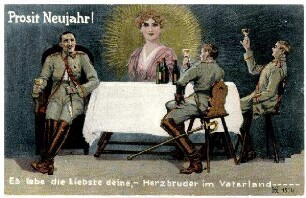 Weihnachts- und Neujahrs-Glückwunschkarten: Nr. 1514: Es lebe die Liebste deine, - ...