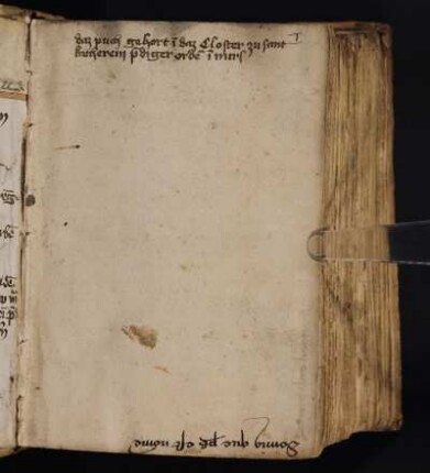 Besitzeintrag: Kloster St. Katharina Nürnberg: „Daz puch gehort in daz closter zu sant Katherein prediger orden in Nur.“