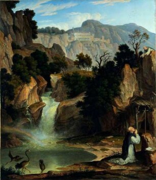 Landschaft mit dem heiligen Benedikt