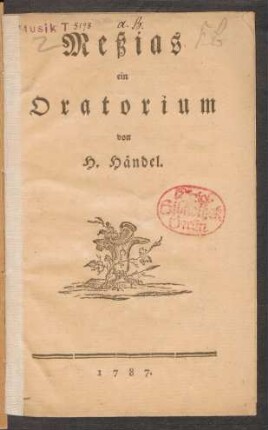 Meßias : ein Oratorium