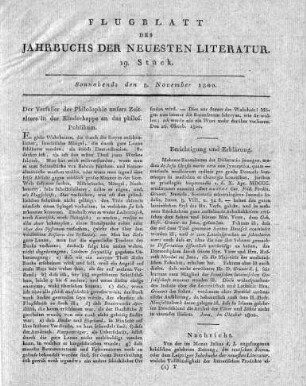 1800-11-08 : 19. Stück