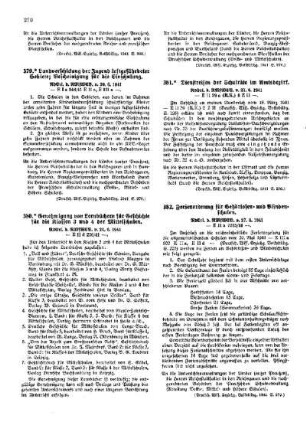 Ferienordnung für Gehörlosen- und Blindenschulen : [Amtlicher Erlasse] ; [Amtlicher Teil]