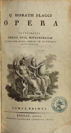 Q. Horatii Flacci Opera, Tomvs Primvs