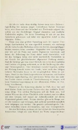 Über Färbungsspuren an fossilen Molluskenschalen