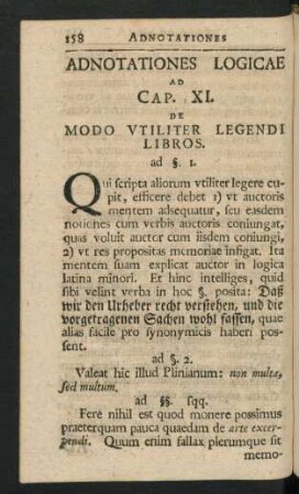 Cap. XI. De Modo Utiliter Legendi Libros