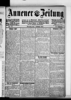 Annener Zeitung : verbunden mit der Annener Volkszeitung : Anzeigenblatt für Witten-Annen und die Stadtteile Rüdinghausen, Stockum und Düren