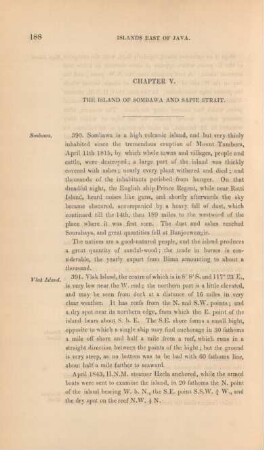 Chapter V. The island of Sombawa and Sapie strait