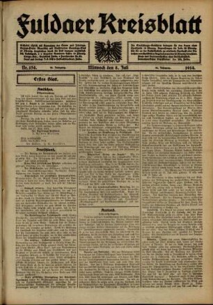 Ausgabe vom Mittwoch, den 08. Juli 1914.