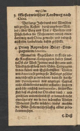 3. Moßcowitischer Landweg nach China.