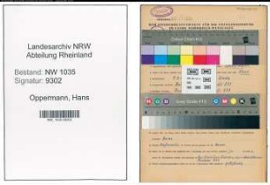 Entnazifizierung Hans Oppermann , geb. 09.03.1911 (Steiger)
