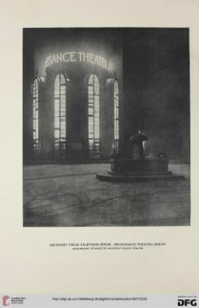38: Das "Renaissance-Theater"-Berlin : eine Arbeit von Architekt Oskar Kaufmann, Berlin