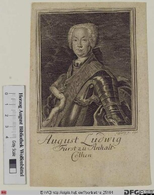 Bildnis August Ludwig, Fürst zu Anhalt-Köthen (reg. 1728-55)