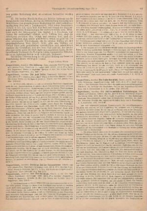 87-88 [Rezension] Augustinus, Aurelius, Dreizehn Bücher Bekenntnisse