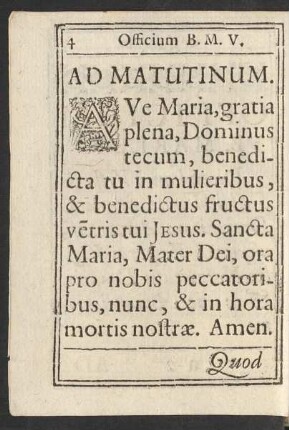 Ad Matutinum